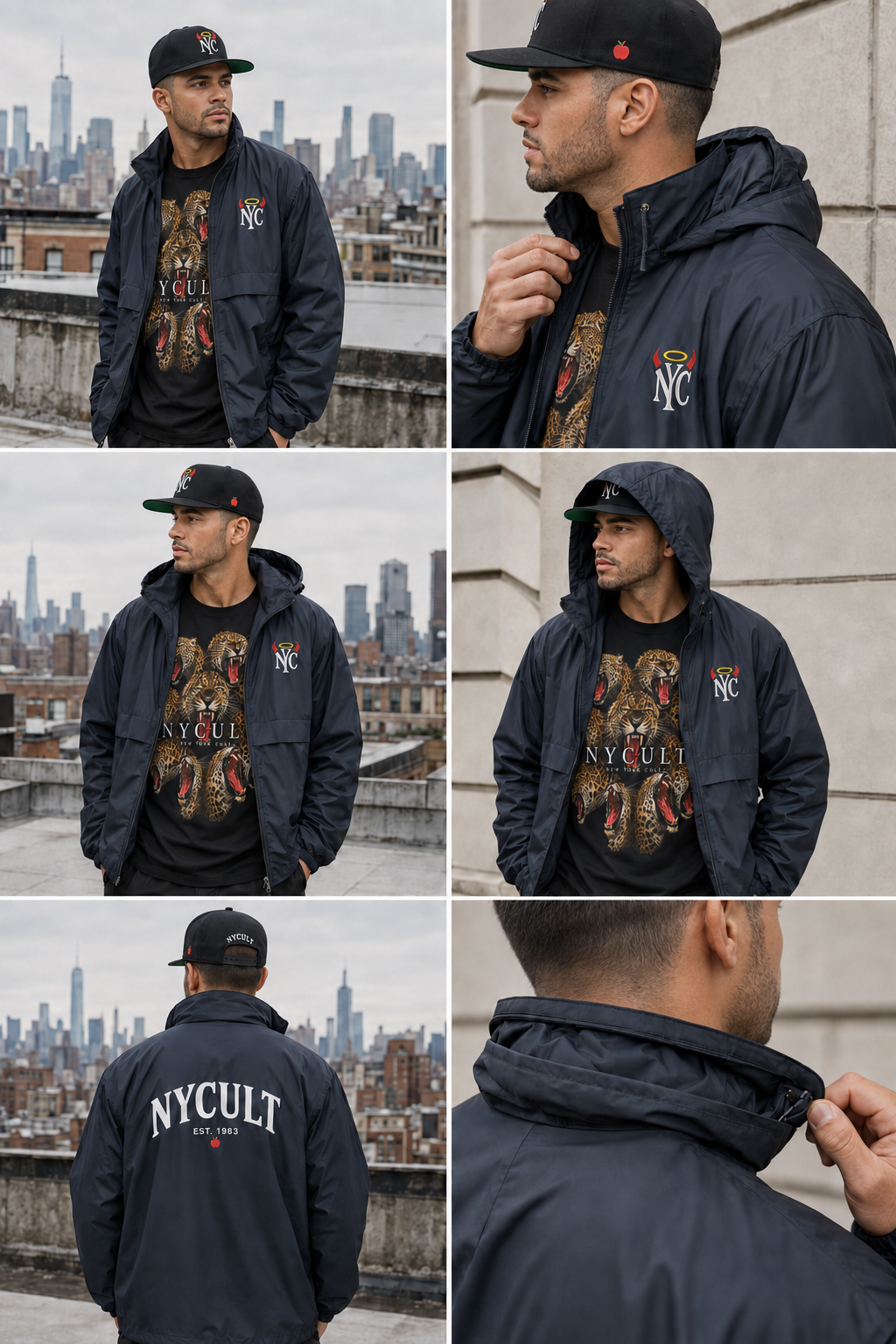 NYCULT Halo & Horns Unisex Wind breaker