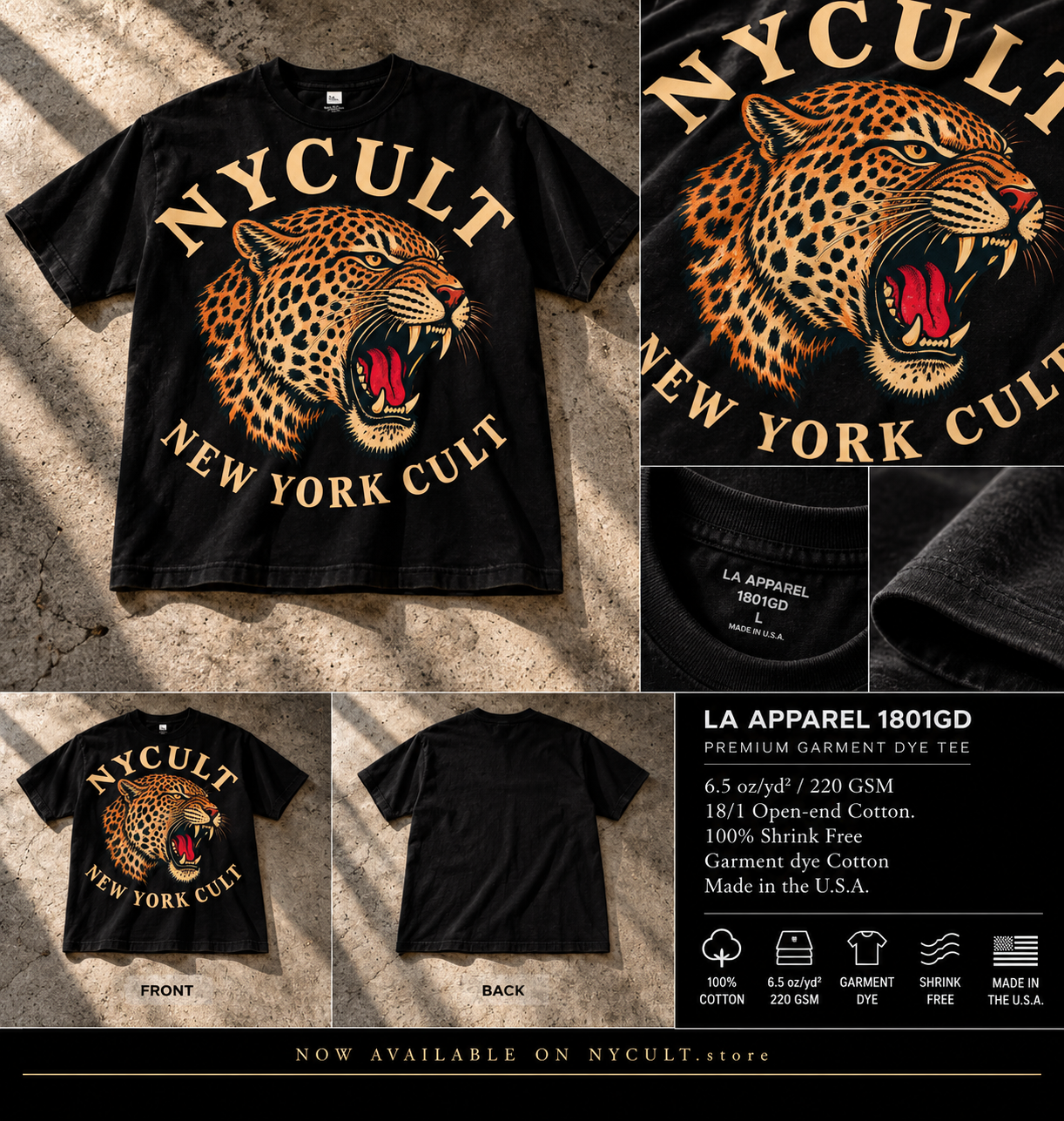 NYCULT New York Cult Jumbo Leopard Tee