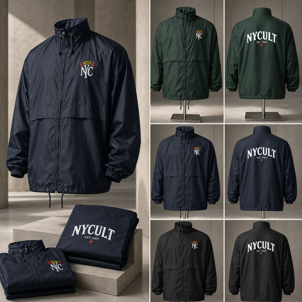 NYCULT Halo & Horns Unisex Wind breaker